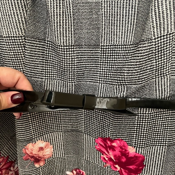 NWOT. ELLE A-LINE CASUAL DRESS. FIT AND FLARE SLEEVELESS BELTED DRESS - Picture 12 of 15